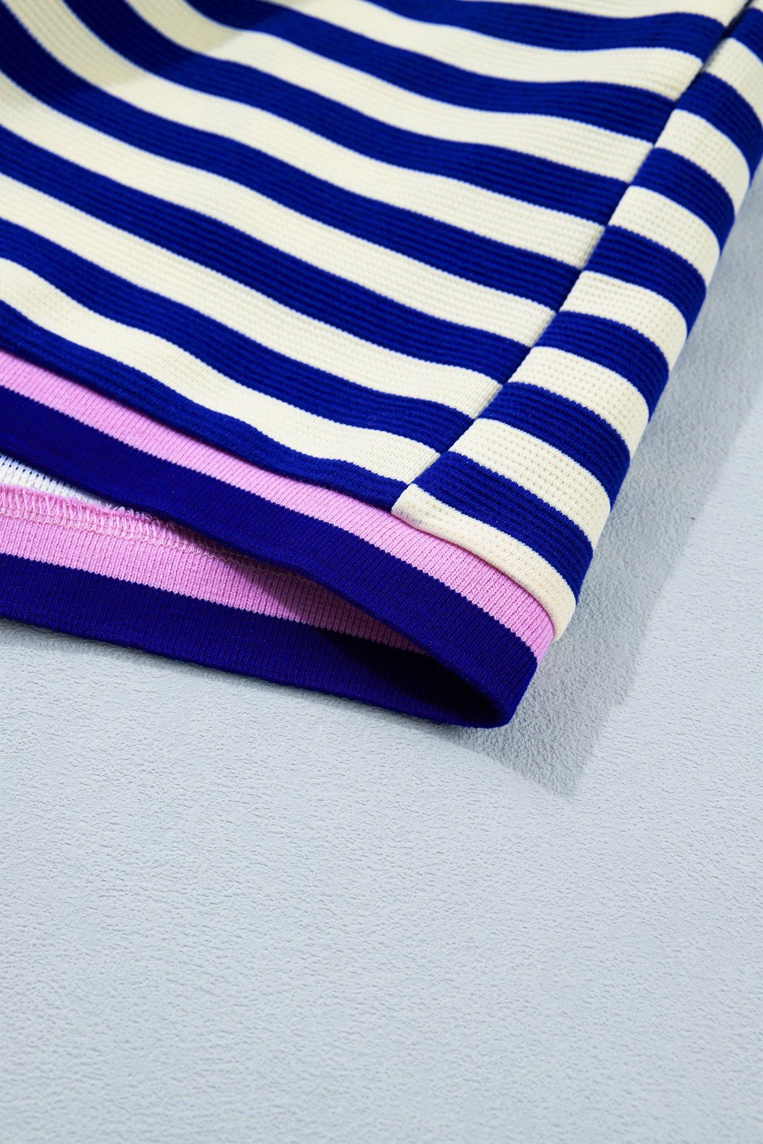 BLUE STRIPED SHORT SET