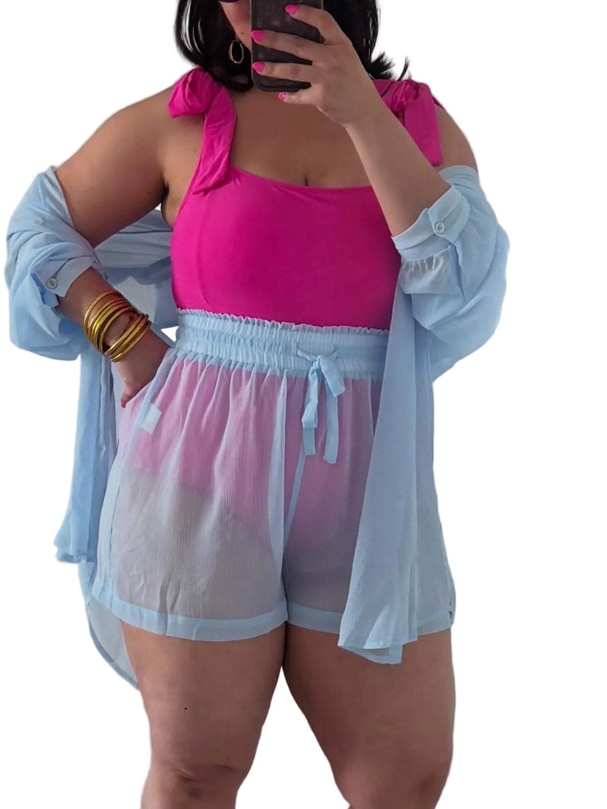 VIBRANT PINK SWIMSUIT