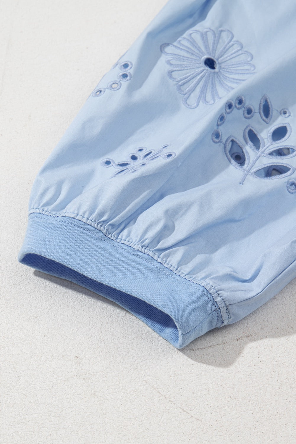 EYELET FLOWER SHIRT