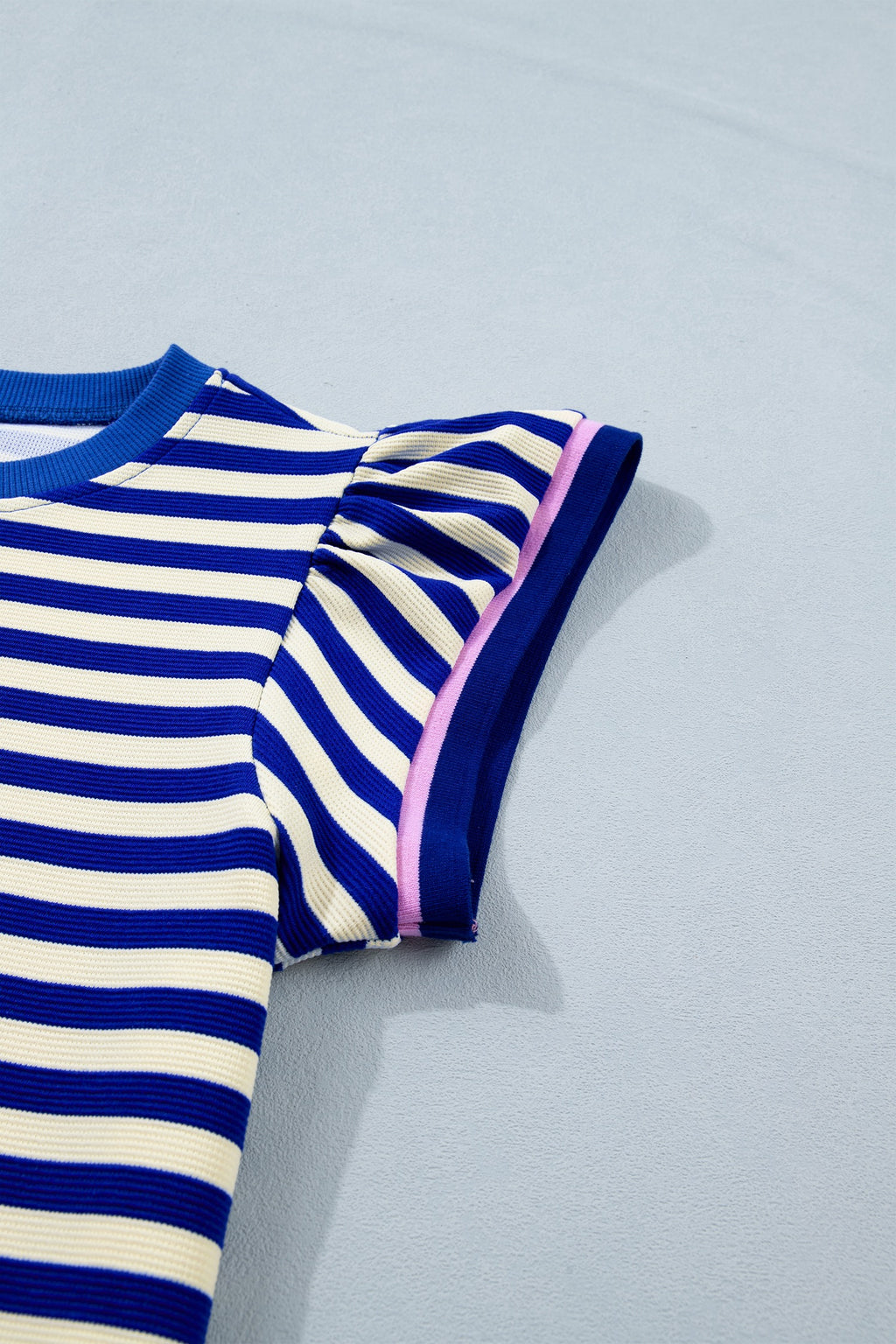 BLUE STRIPED SHORT SET