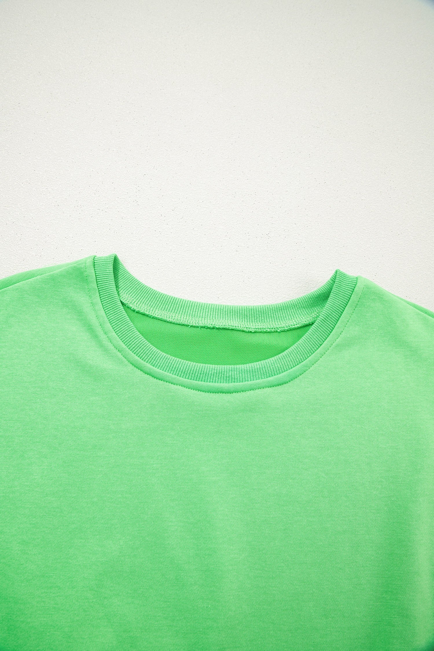 VIBRANT PUFFY GREEN SHORT SET